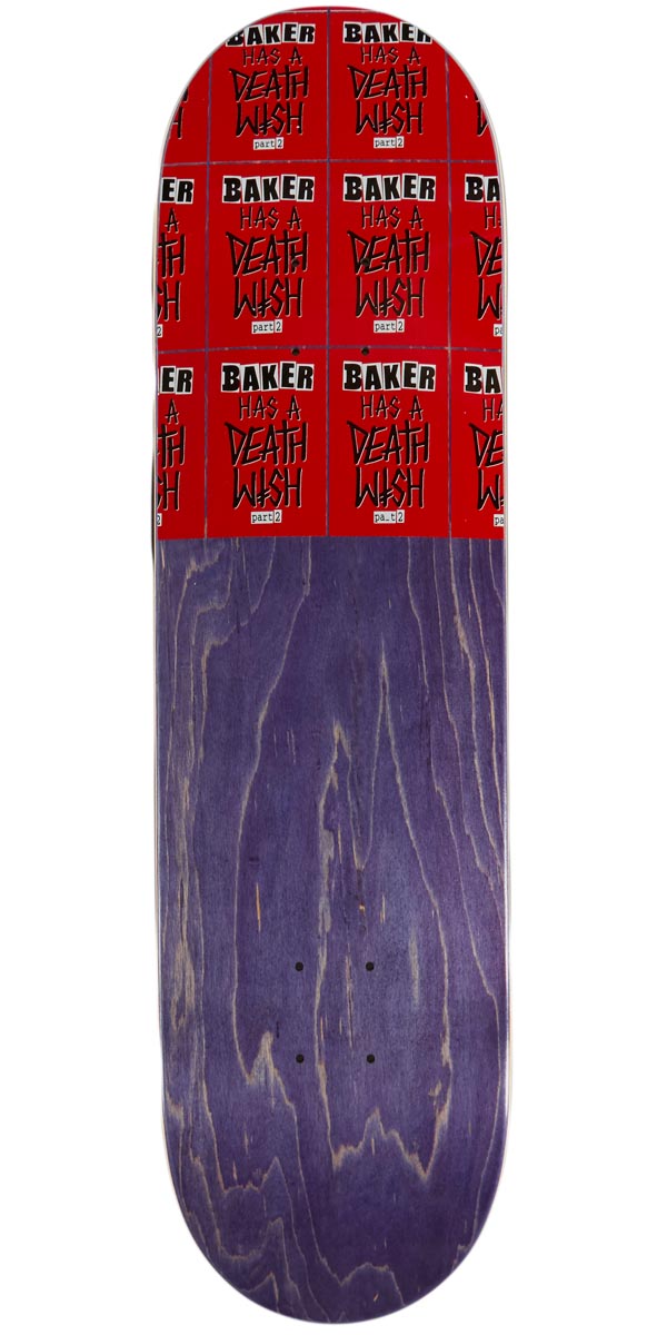 Baker Baker Has A Deathwish 2 Skateboard Deck - 8.25