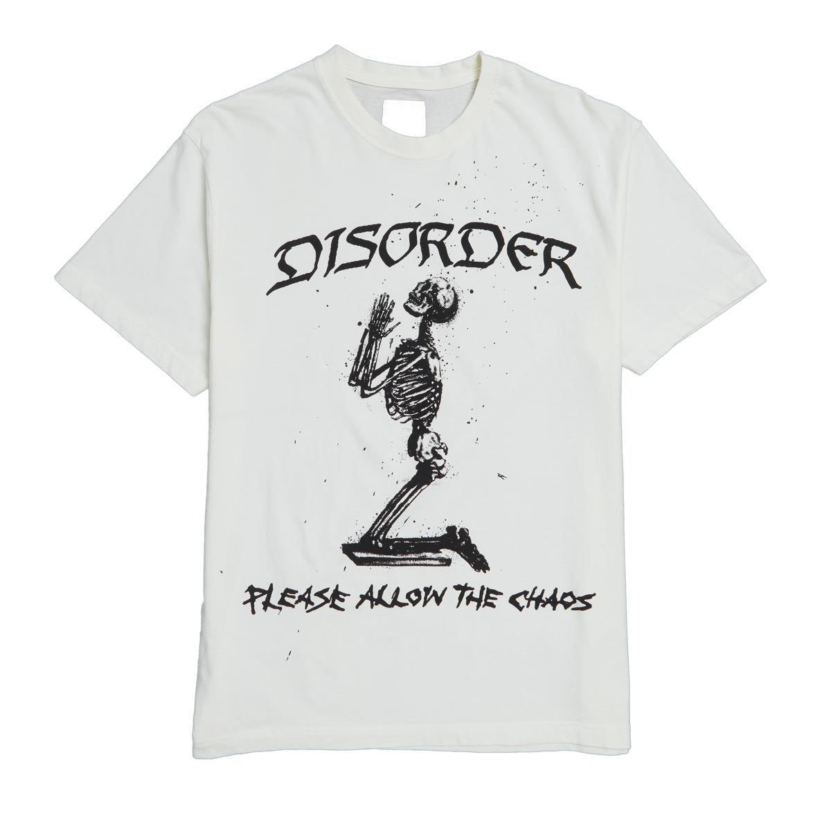 Disorder Allow The Chaos T-Shirt - Vintage White image 1