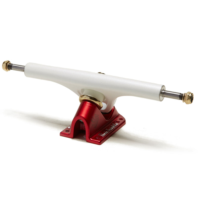 Paris V3 50 Degree Mix-Ups Longboard Trucks - Pearl White/Scarlet Red - 180mm