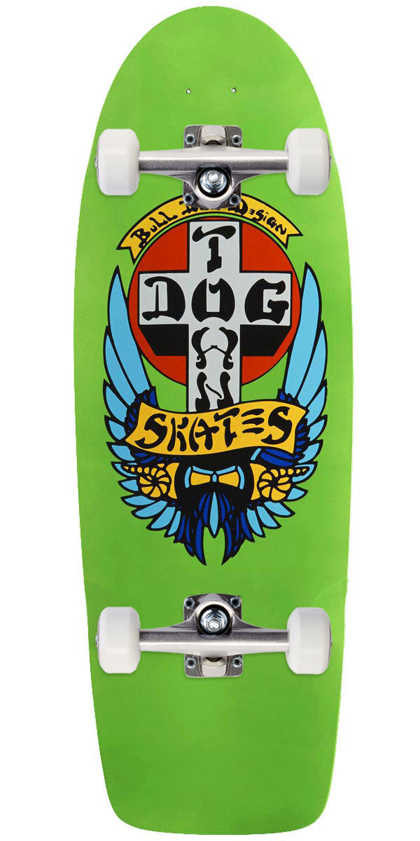 Dogtown Bull Dog 70s Classic Skateboard Complete - Lime Green Full Dip - 10.00