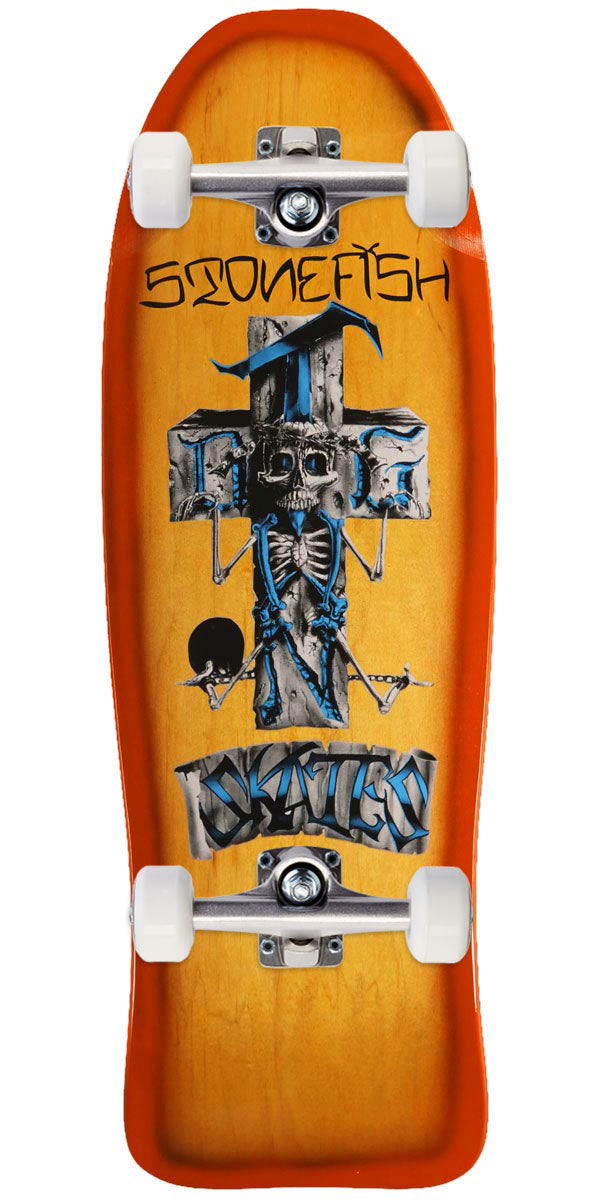 Dogtown Stonefish Reissue Skateboard Complete - Yellow/Orange Fade - 10.125
