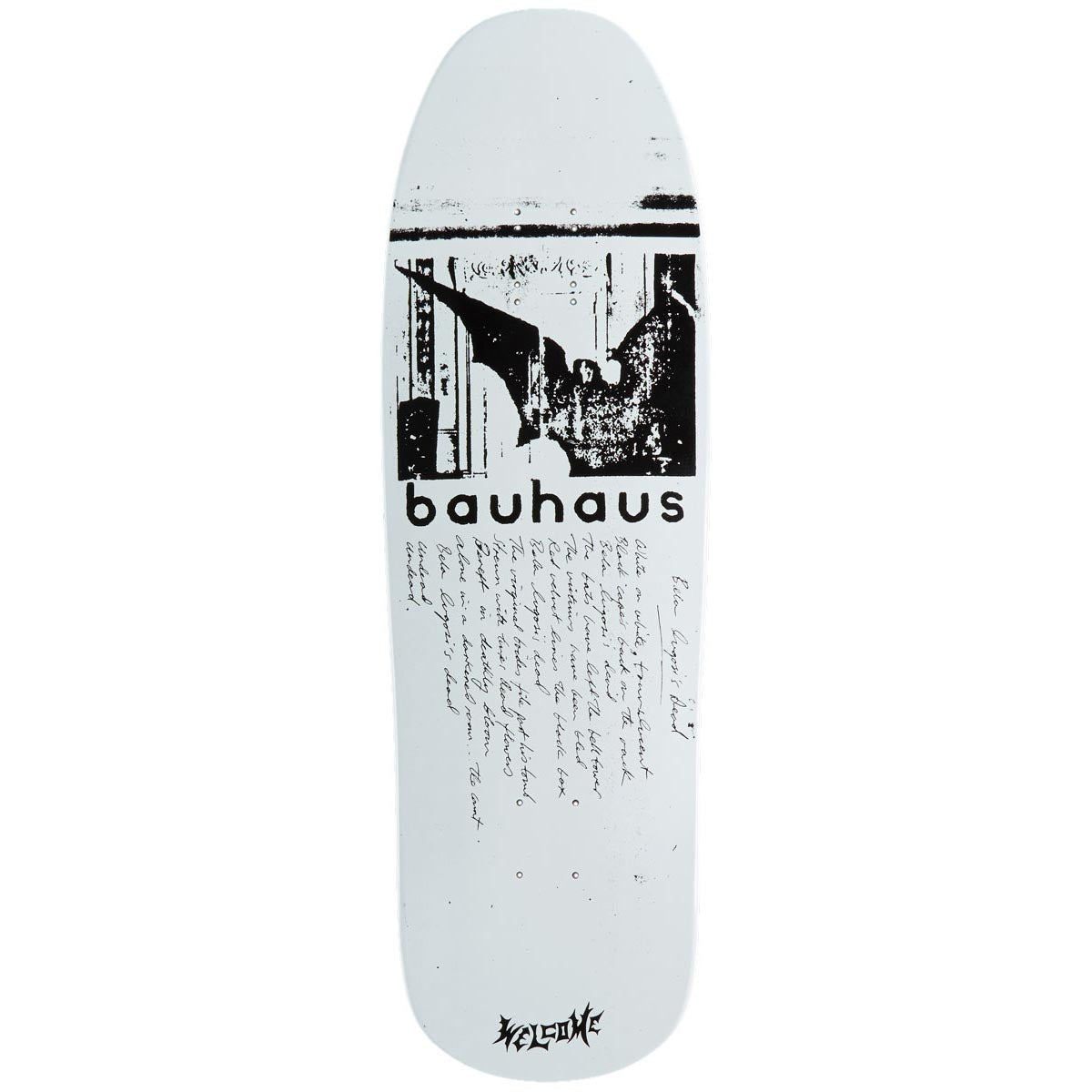 Welcome x Bauhaus Bela On A Gaia Skateboard Deck - White - 9.60