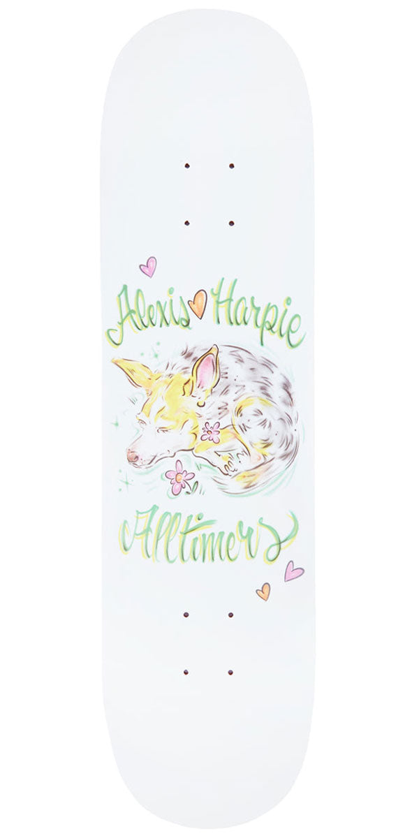 Alltimers Alexis Loves Harpie Skateboard Deck - White - 8.25