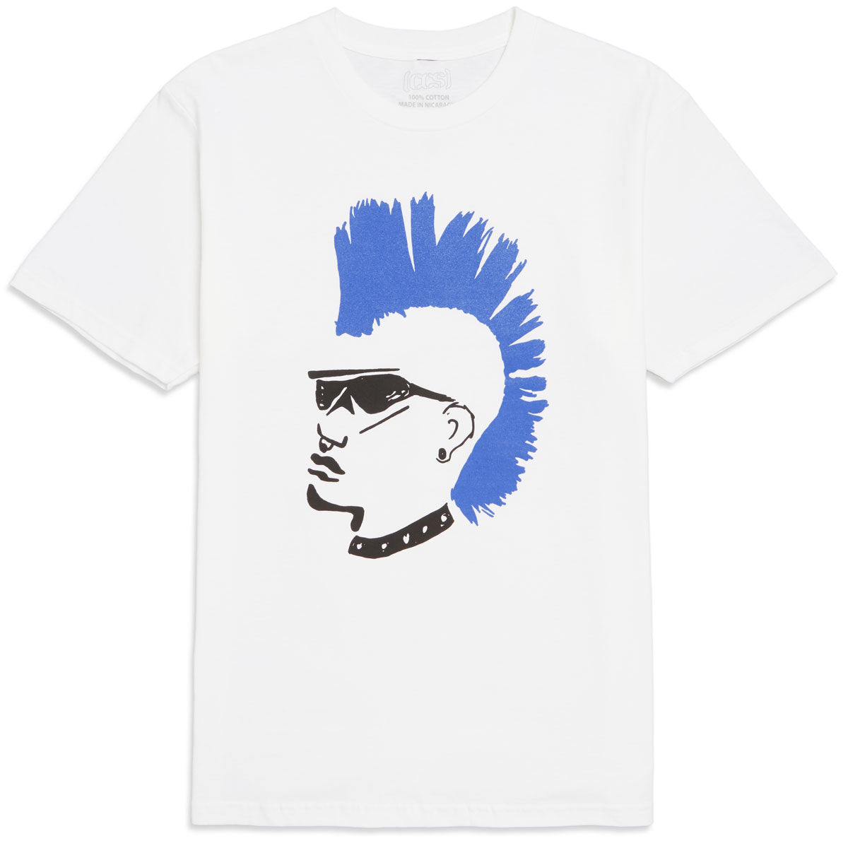 CCS OG Punk T-Shirt - White/Blue image 1