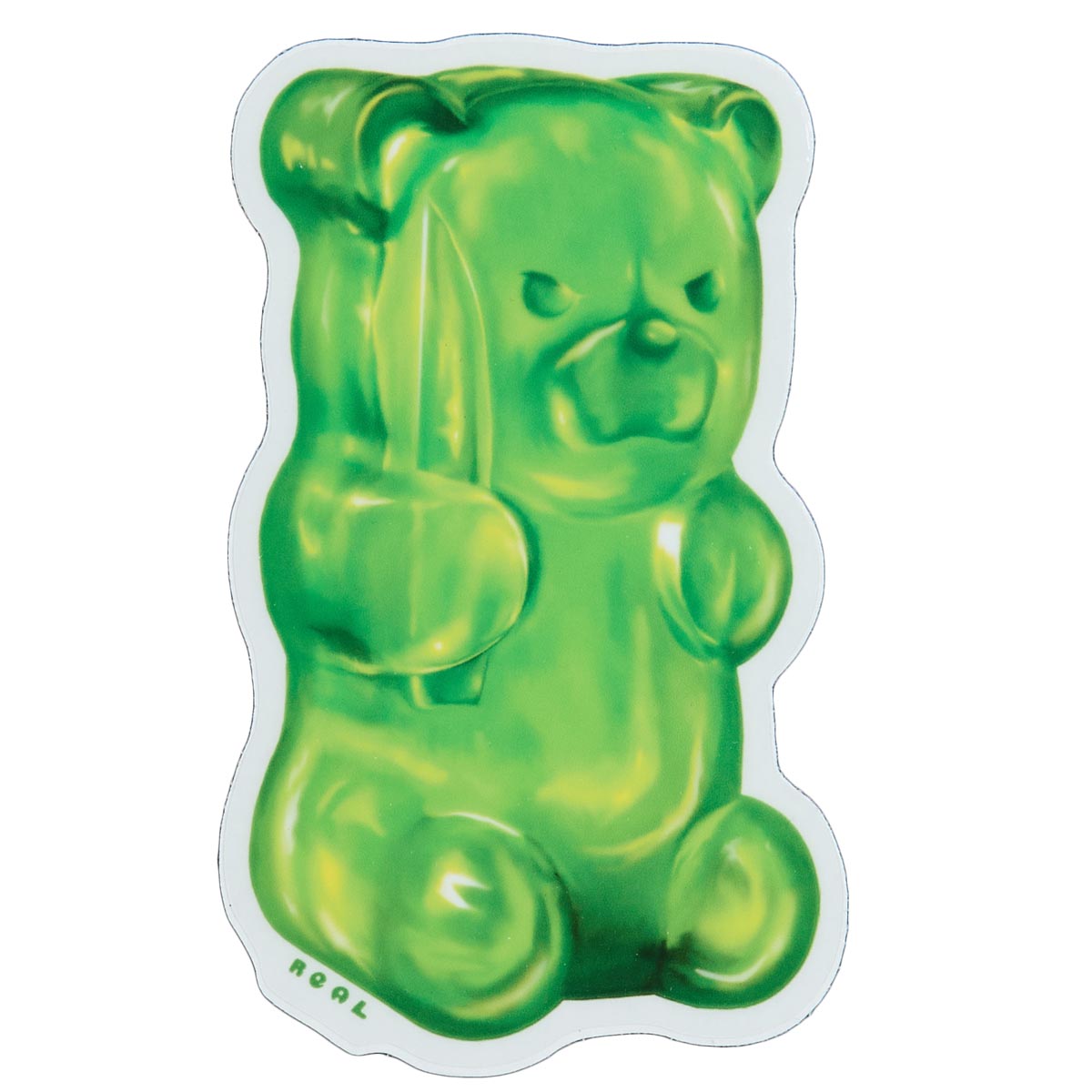 Real Fun Bear MD Sticker - Green image 1