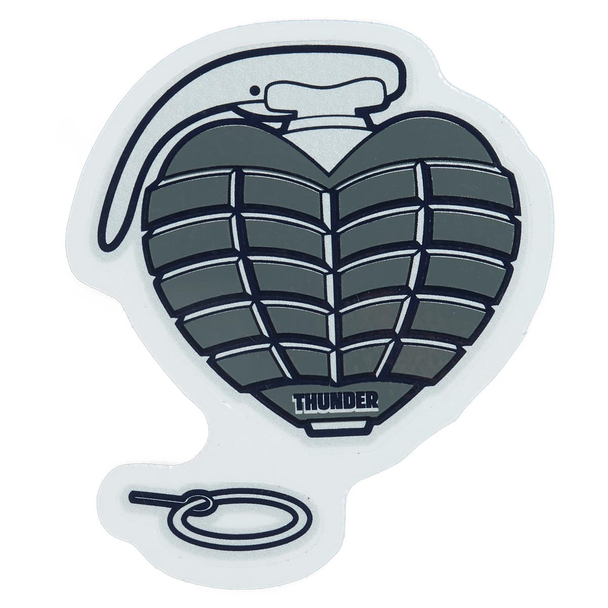 Thunder OG Grenade Sticker - Grey image 1