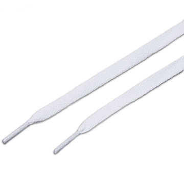 CCS Flat Shoelaces - White