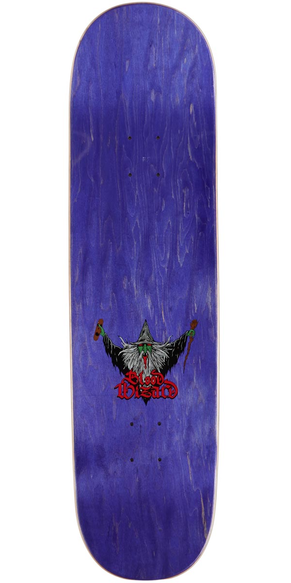 Blood Wizard Flying Wizard Stubby Skateboard Deck - Assorted Stains - 8.50