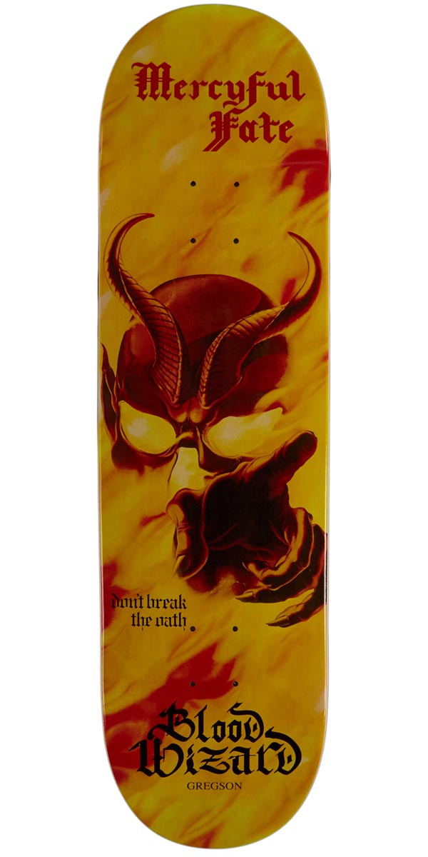 Blood Wizard x Mercyful Fate Gregson Skateboard Deck - 8.75