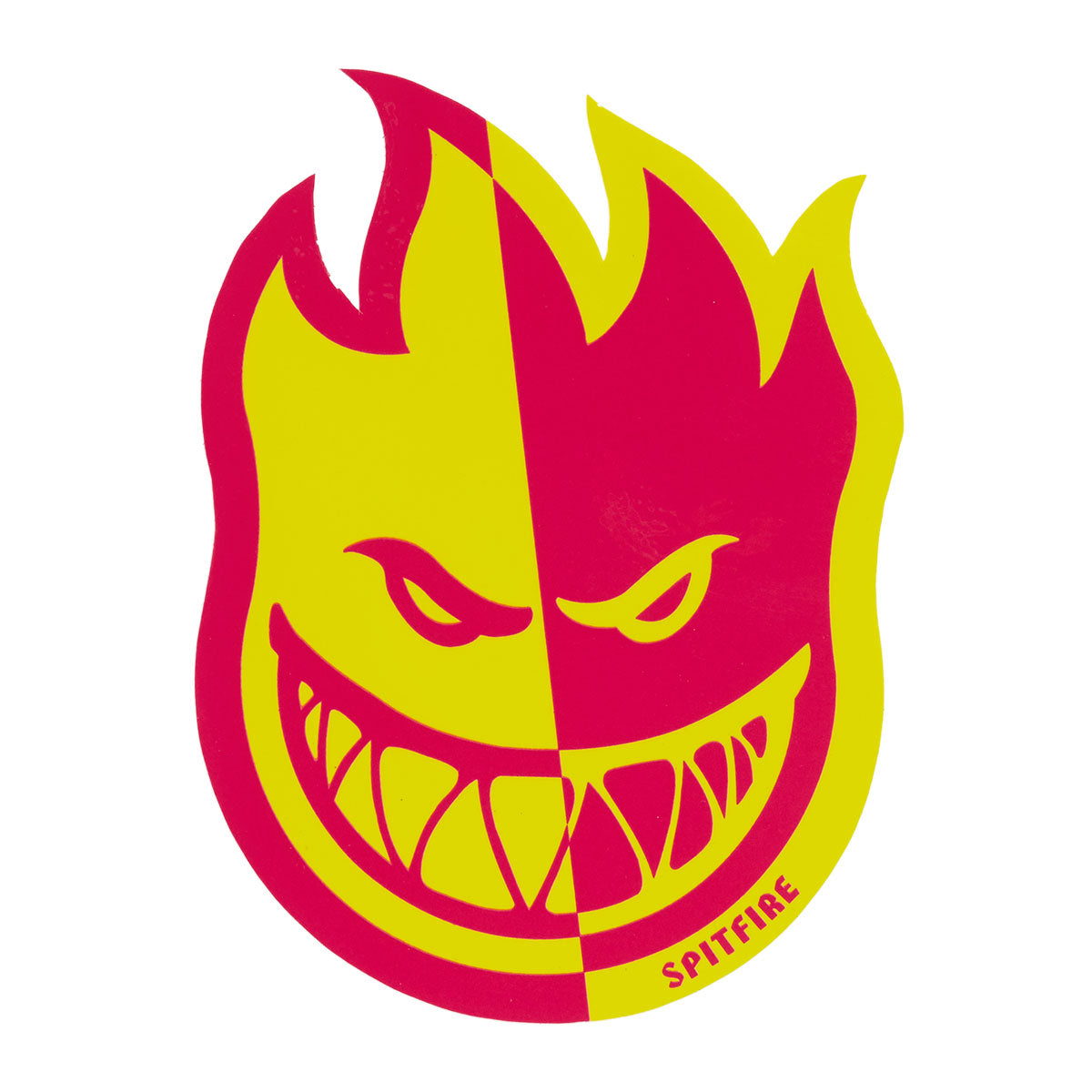 Spitfire Two Tone Bighead Fill Sticker - Yellow/Red image 1