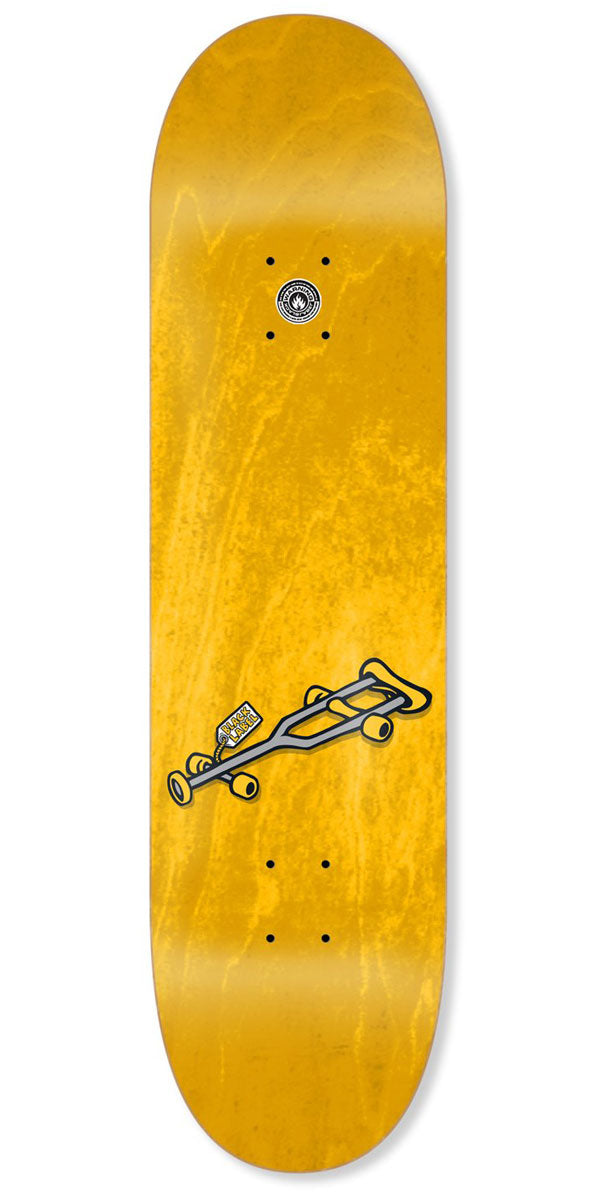 Black Label Crutch Skateboard Deck - Assorted Stains - 8.25