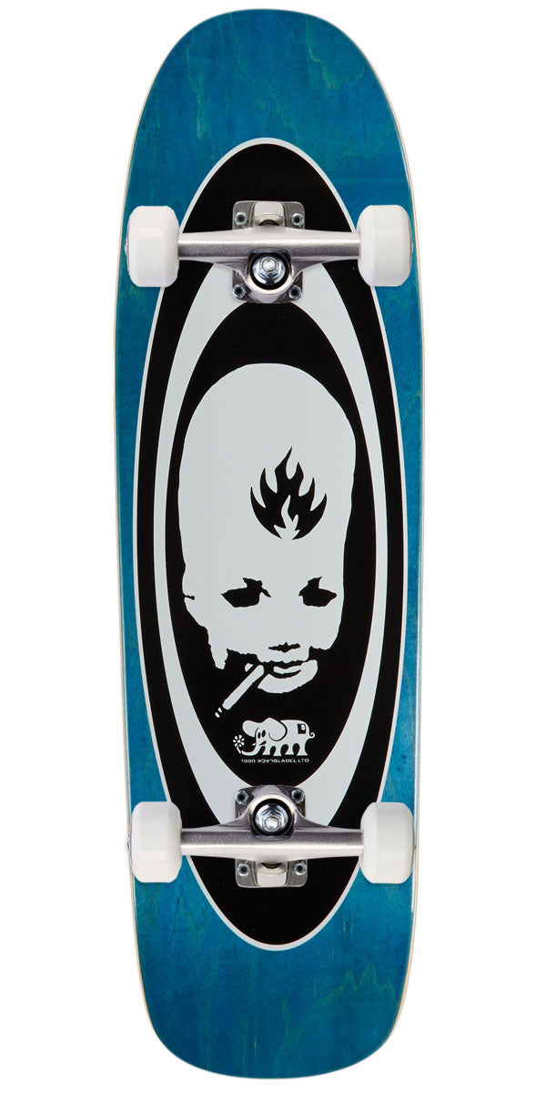 Black Label Thumbhead Oval Custom Nash Shaped Skateboard Complete - Assorted Stains - 9.25