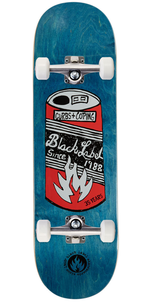 Black Label 35 Years Can Skateboard Complete - Assorted Stains - 9.00