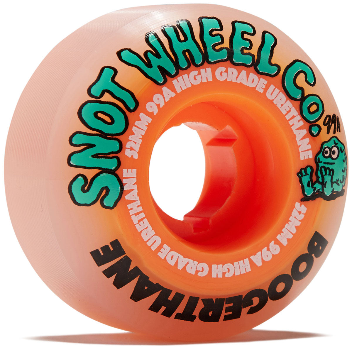Snot Boogerthane 99a Skateboard Wheels - Orange Core - 52mm image 1