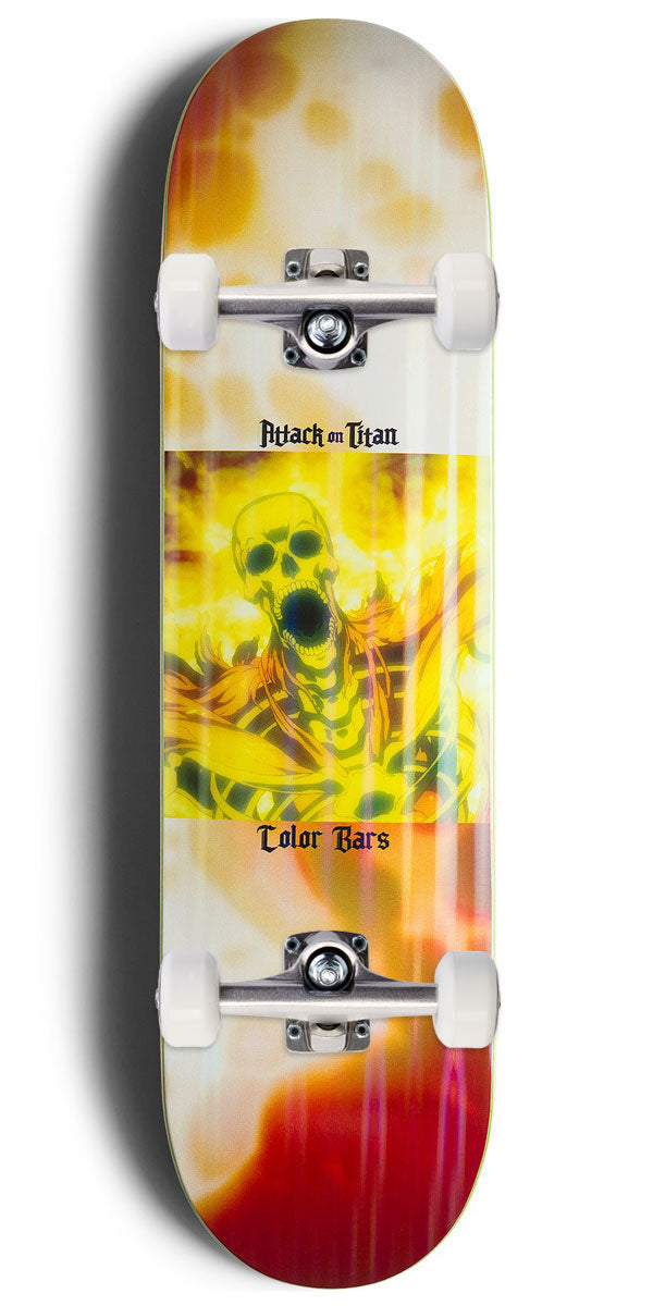 Color Bars x Attack On Titan Blasted Skateboard Complete - 8.25