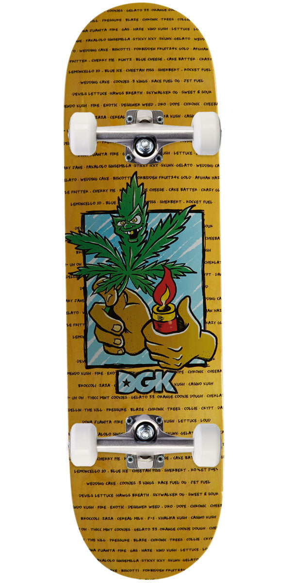 DGK Talkin Dro Skateboard Complete - Yellow - 8.50