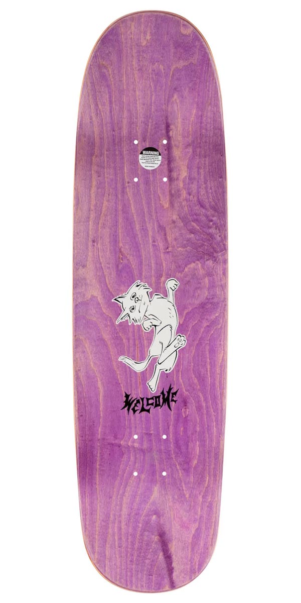 Welcome Feral Nora On A Sphynx Skateboard Deck - Pink - 8.80