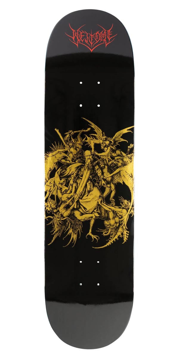Welcome Saint Skateboard Deck - Black/Gold Foil - 8.50