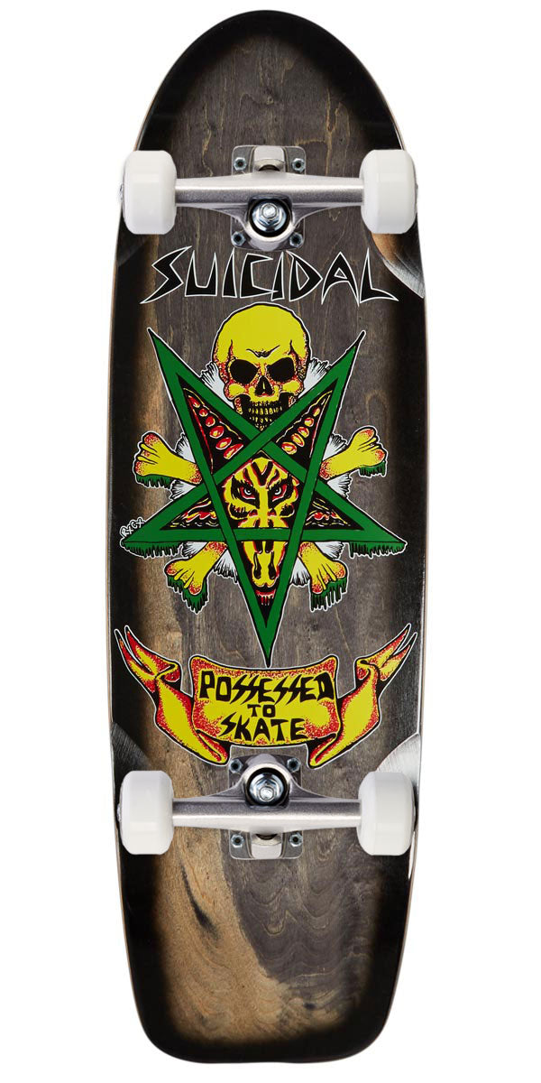 Dogtown Possessed To Skate 70's Classic Skateboard Complete - Black Stain/Black Fade - 9.00
