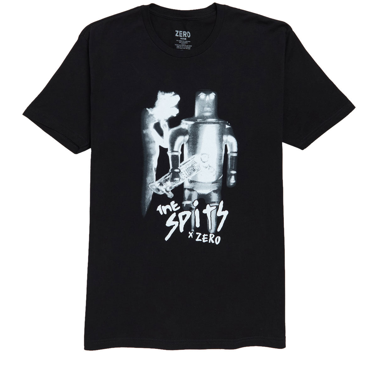 Zero x Spits Robot T-Shirt - Black image 1