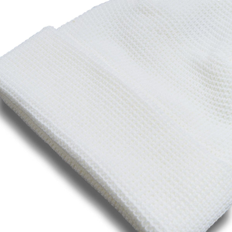 CCS Waffle Knit Beanie - White