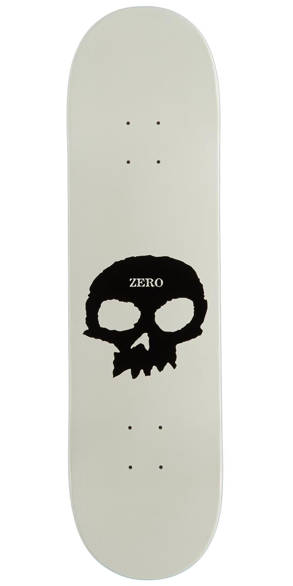 Zero Single Skull Skateboard Deck - Glow In The Dark Dipped - 8.25