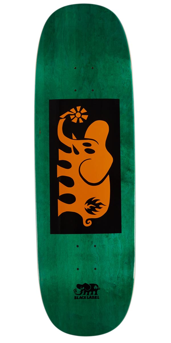 Black Label Elephant Block Tugboat Skateboard Deck - Orange - 9.50