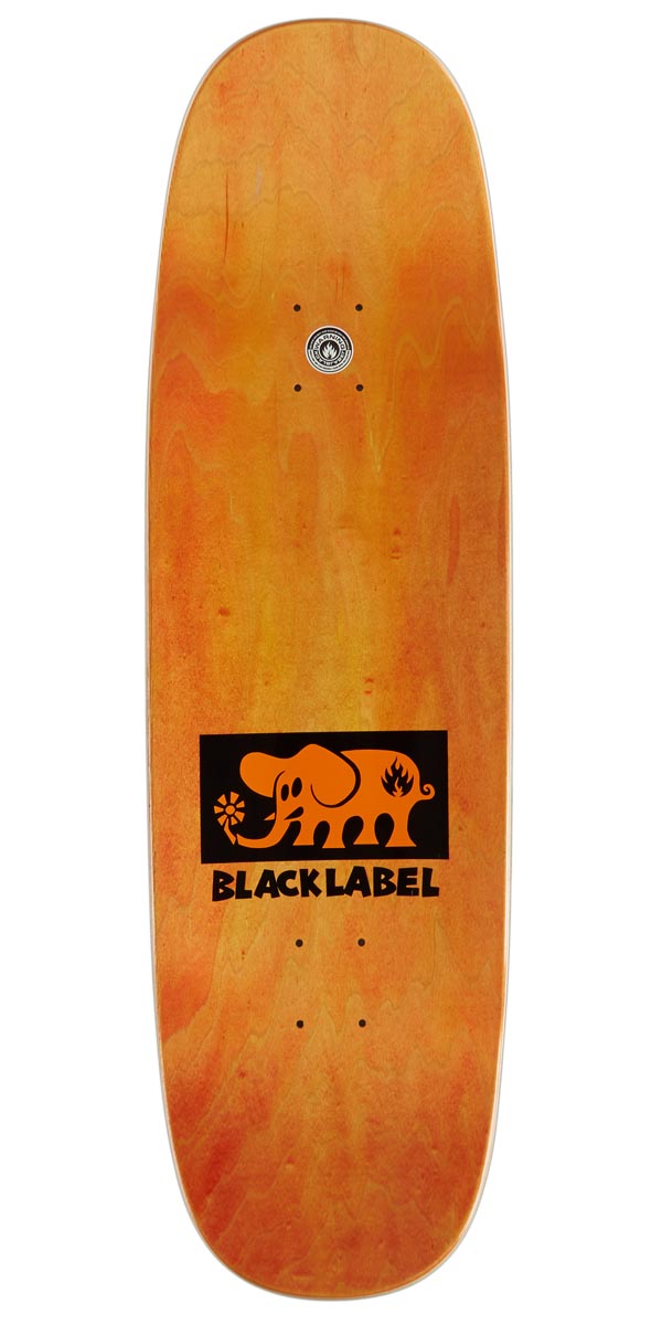 Black Label Elephant Block Tugboat Skateboard Deck - Orange - 9.50