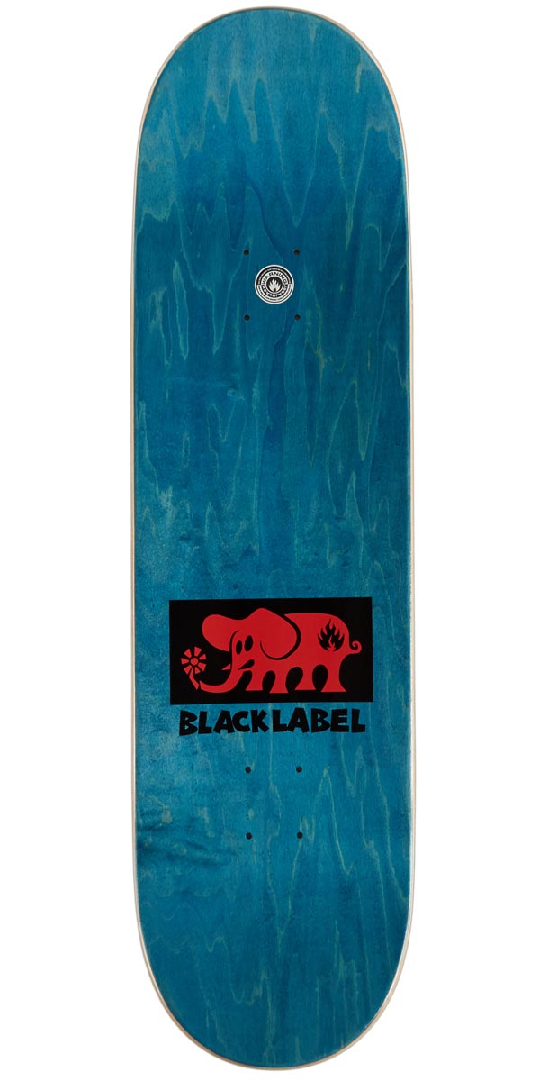 Black Label Elephant Block Skateboard Complete - Red - 9.00