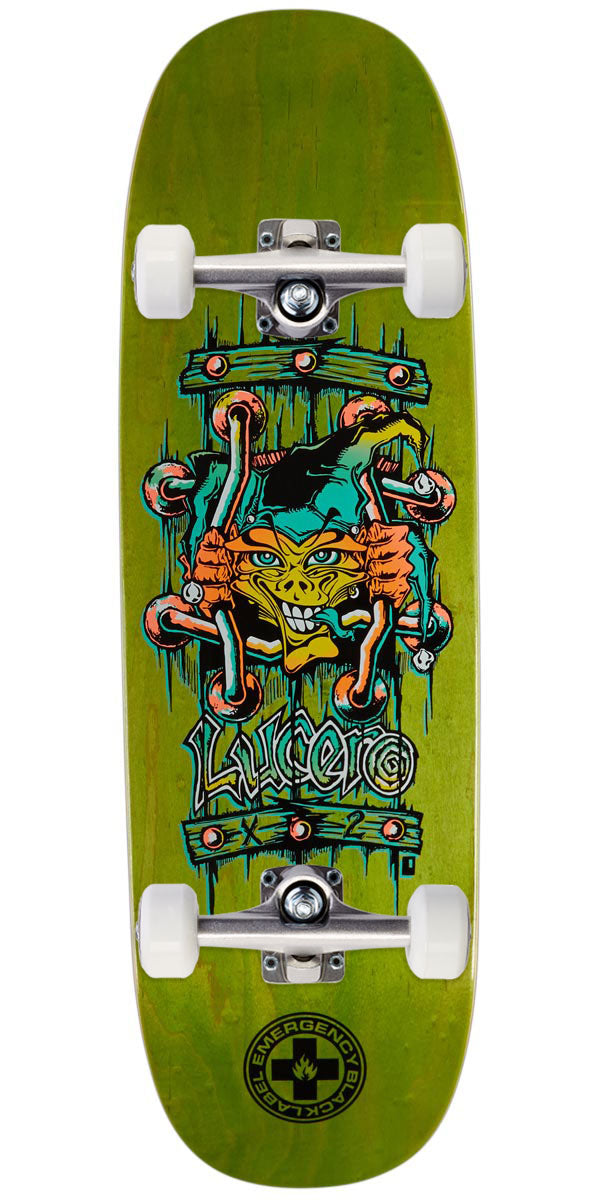 Black Label John Lucero X2 Tugboat Skateboard Complete - 9.50