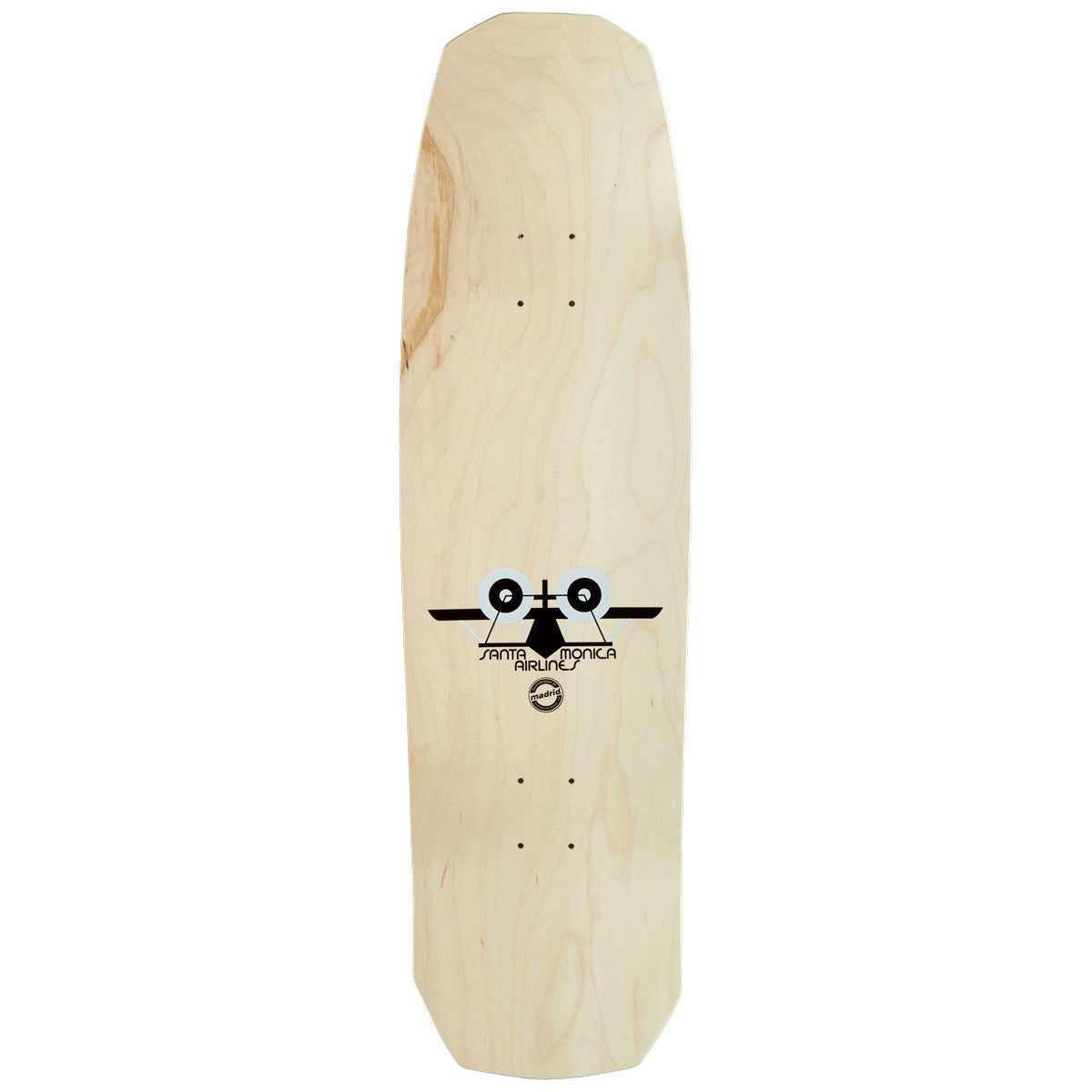 Santa Monica Airlines Bennett Harada Dragon Skateboard Complete - Black Dipped/Silver - 9.00