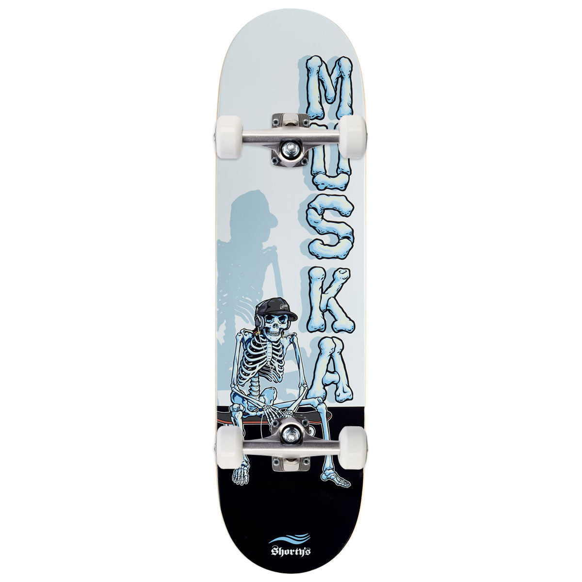 Shorty's Muska Skeleton Skateboard Complete - Black - 8.125