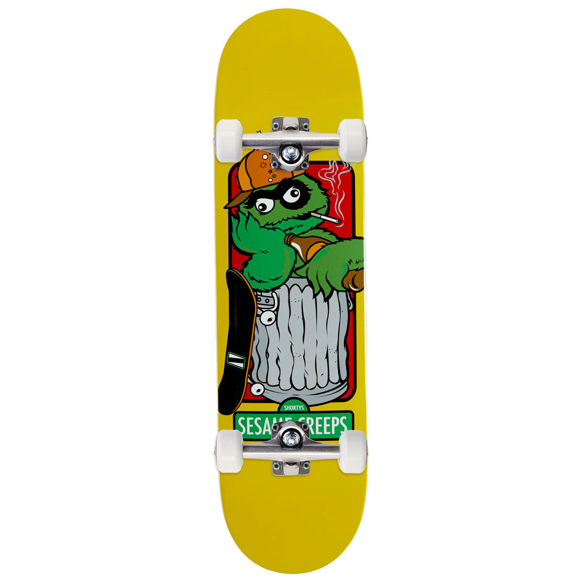 Shorty's Sesame Creeps Totally Trashed Skateboard Complete - 8.375
