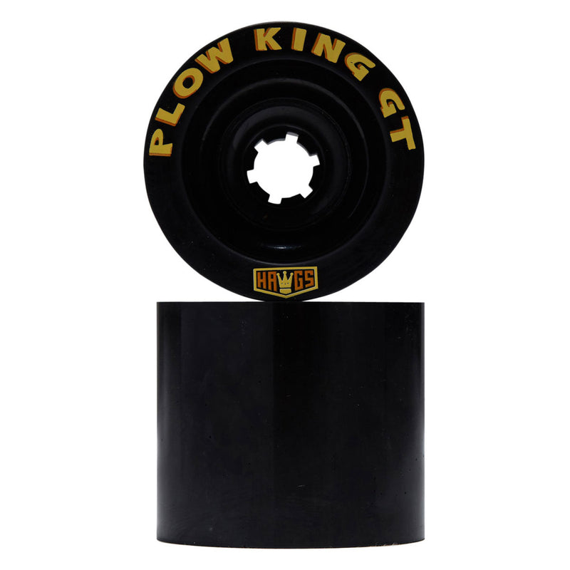 Hawgs Plow King GT 76a Longboard Wheels - Black - 73mm