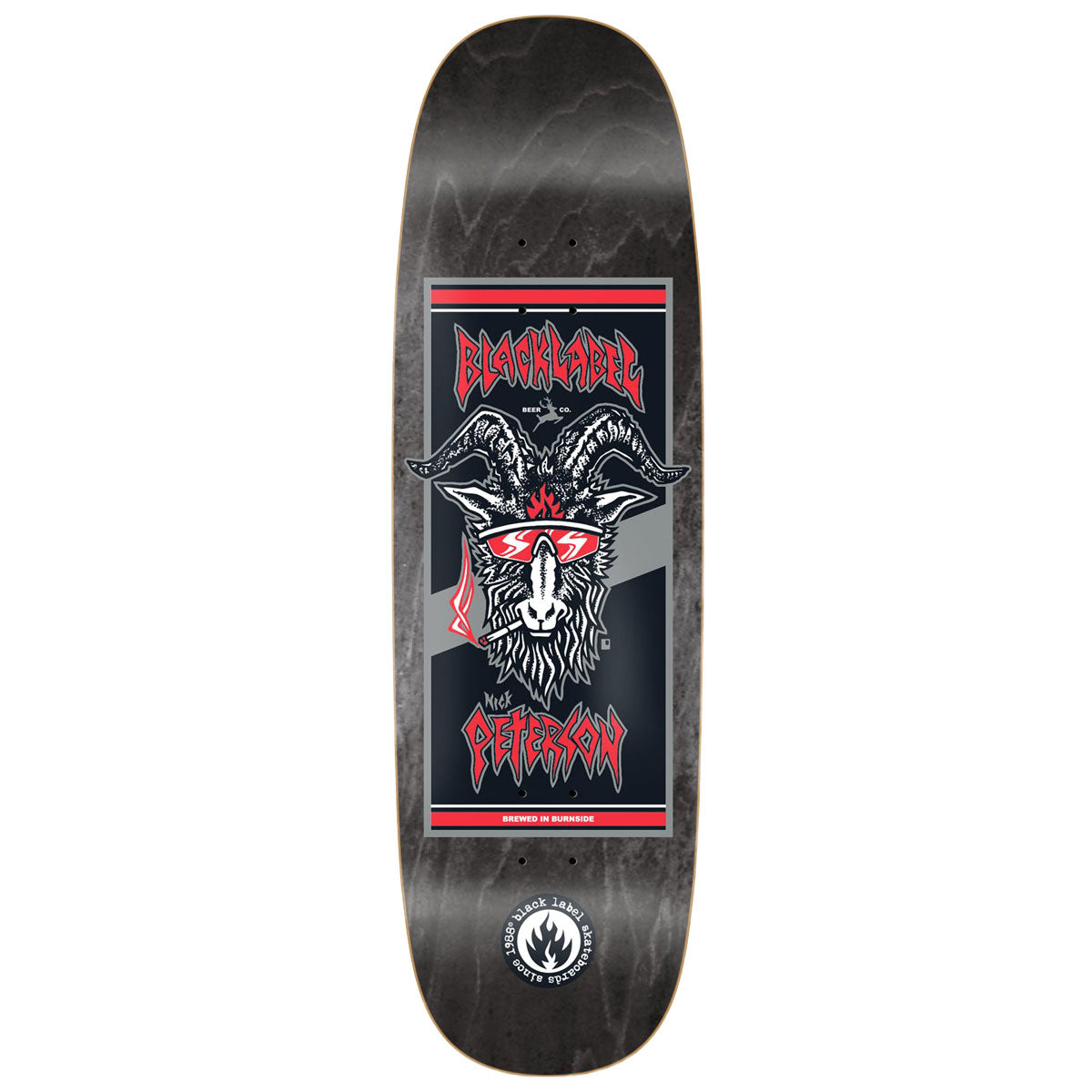 スケートボード Black label Nick Peterson Tagboart shape Black Label Nick Peterson Burnside Brew Tugboat Shape Skateboard