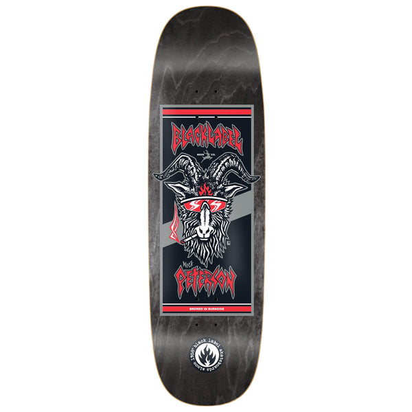 Black Label Nick Peterson Burnside Brew Tugboat Shape Skateboard