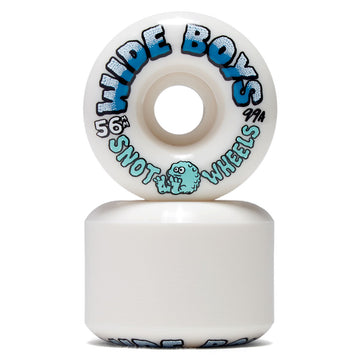 Snot Wide Boys 99a Skateboard Wheels - White - 56mm