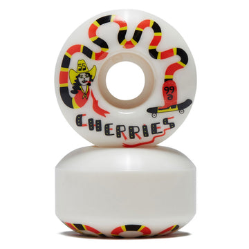 Cherries Boot Skoots Classic Shape 99a Skateboard Wheels - White - 55mm
