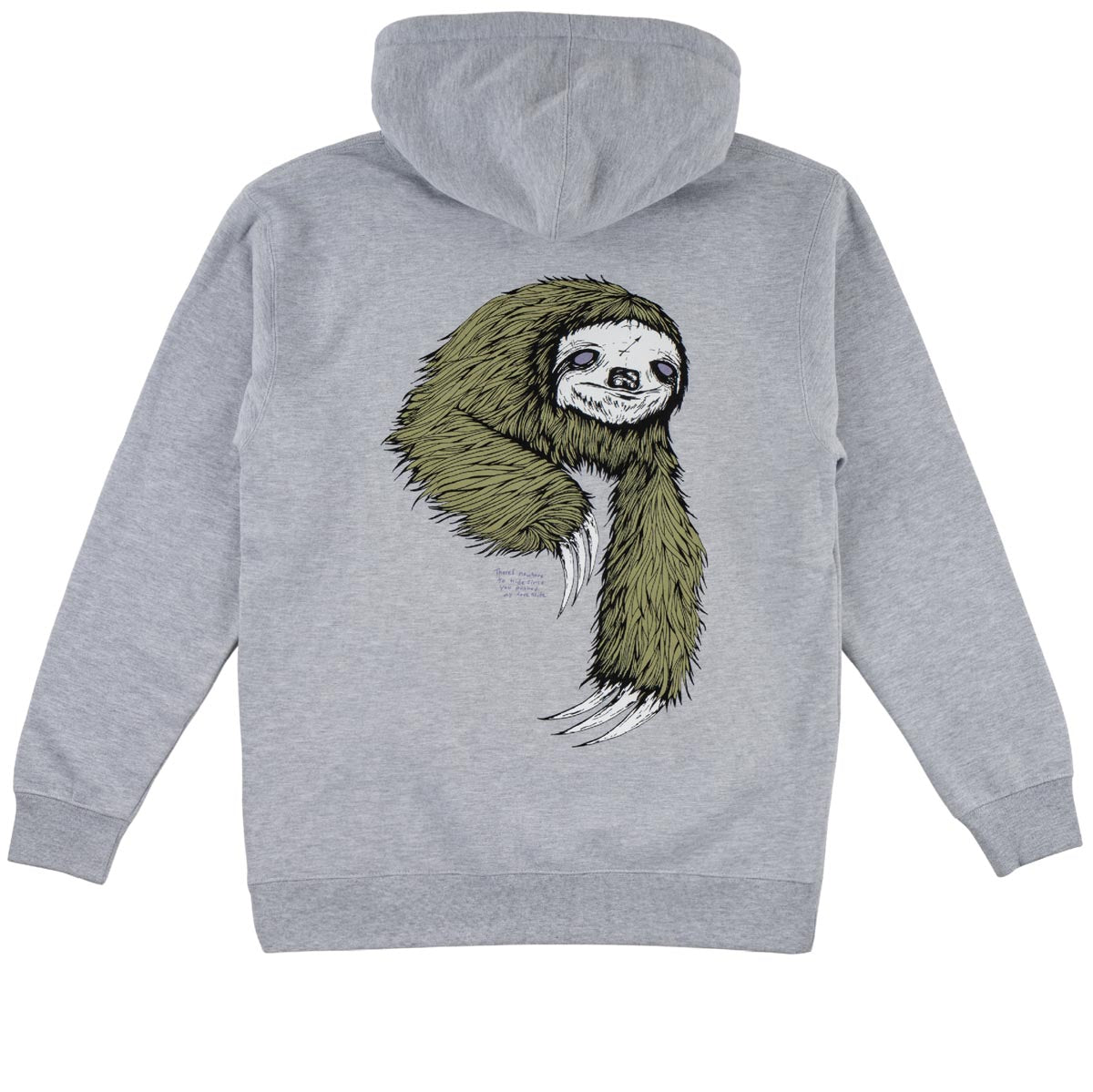 Welcome Sloth Hoodie - Heather Grey/Sage image 1