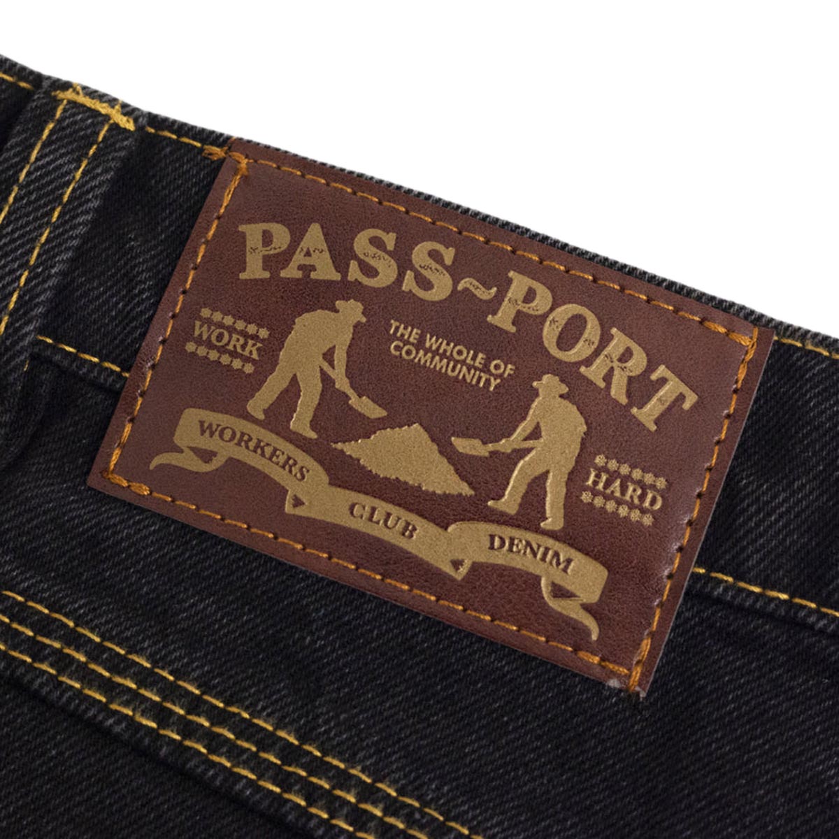 Passport Workers Club Denim Jeans - Washed Black, – CCS