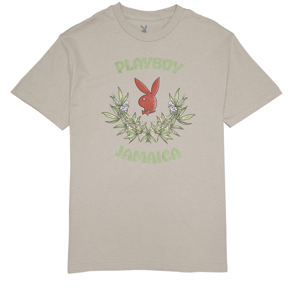 Color Bars x Playboy Jamaica Core Logo T-Shirt - Sand image 1
