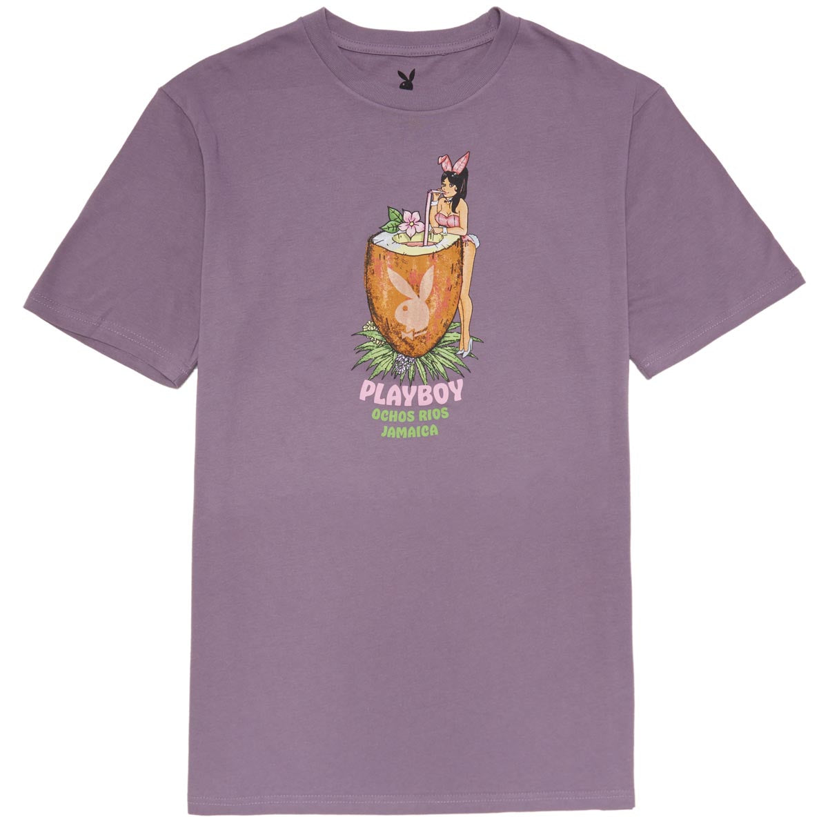 Color Bars x Playboy Jamaica Thirsty T-Shirt - Lavender image 1