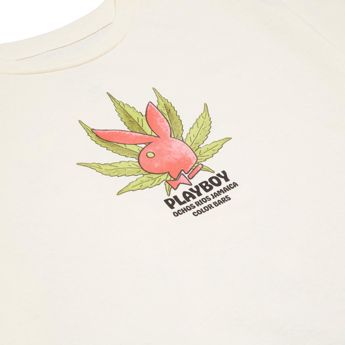 Color Bars x Playboy Jamaica Spades T-Shirt - Cream image 3