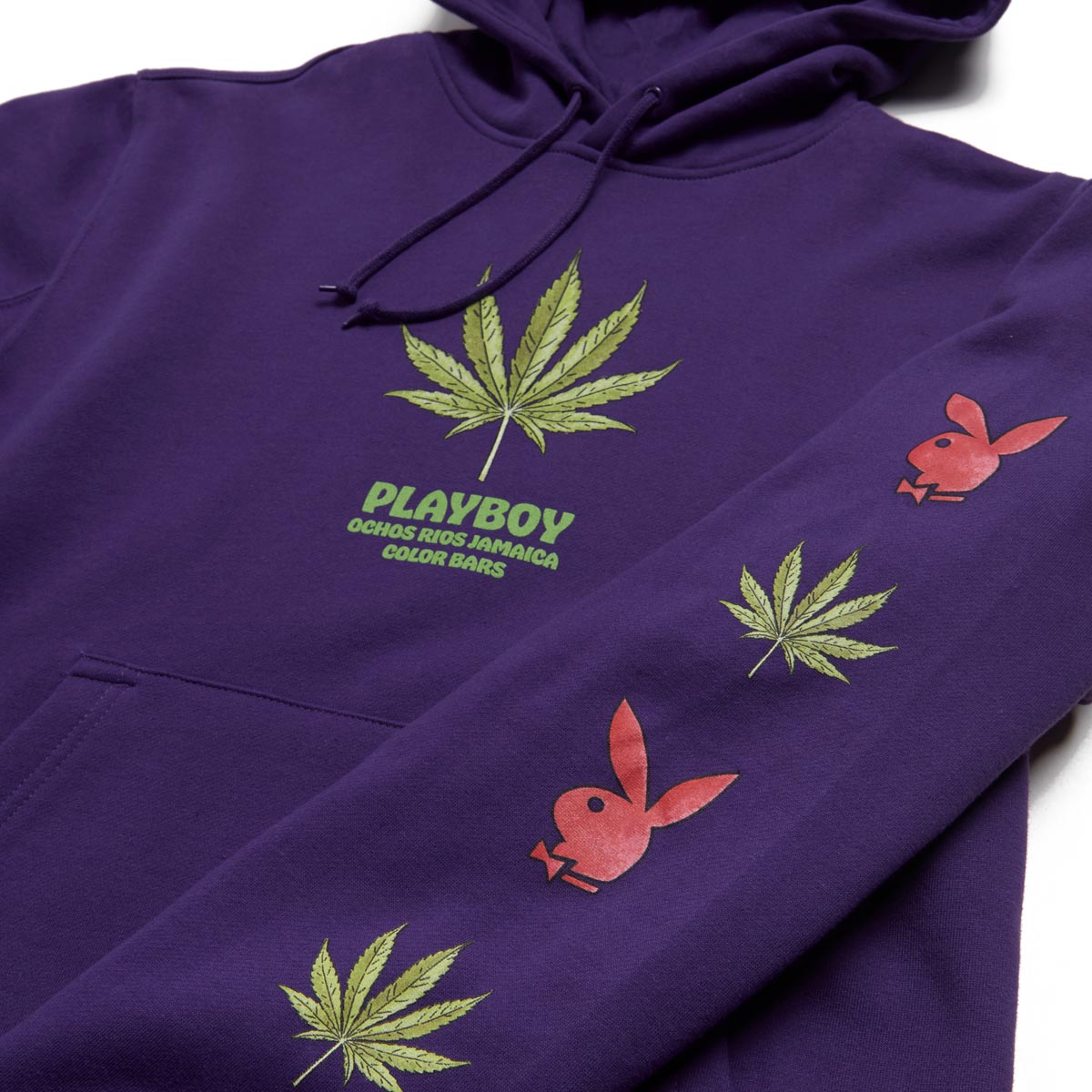 Color Bars x Playboy Jamaica Plant Hoodie - Purple image 2