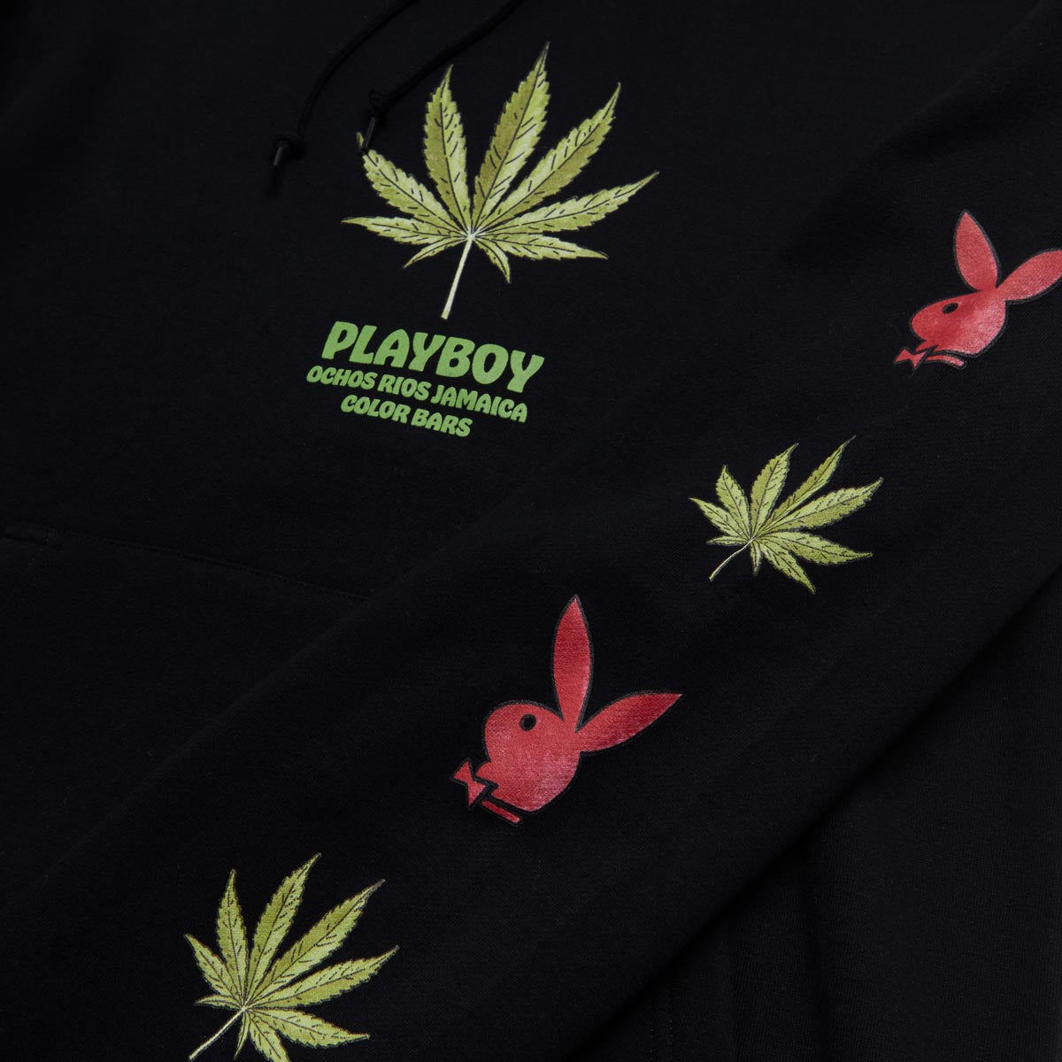 Color Bars x Playboy Jamaica Plant Hoodie - Black image 2