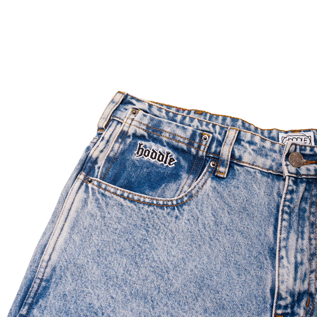 Hoddle 16oz Denim Ranger Shorts - Light Blue Wash – CCS