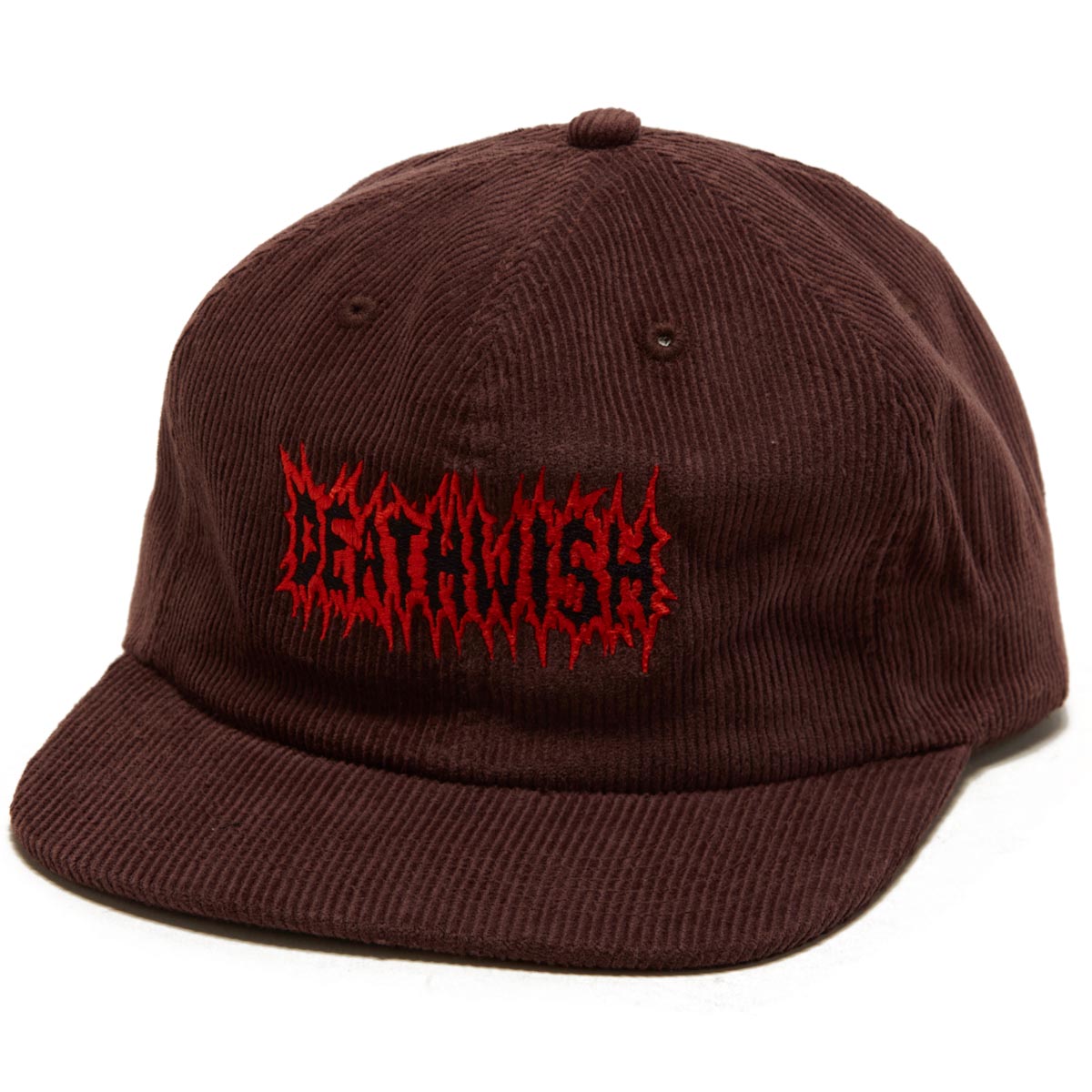 Deathwish Stomp Cord Snapback Hat - Brown image 1