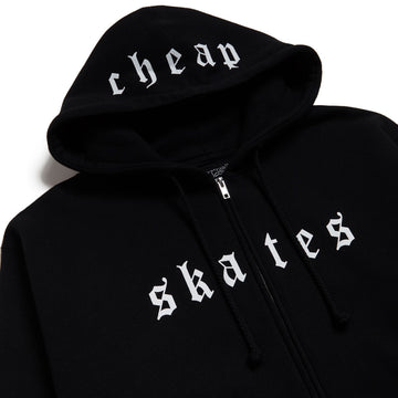 CCS Cheap Skates OE Zip Hoodie - Black/White