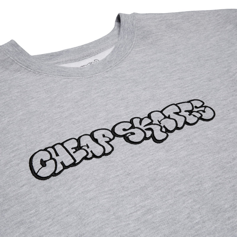CCS Cheap Skates Tag Heavy Crewneck Sweatshirt - Heather Grey