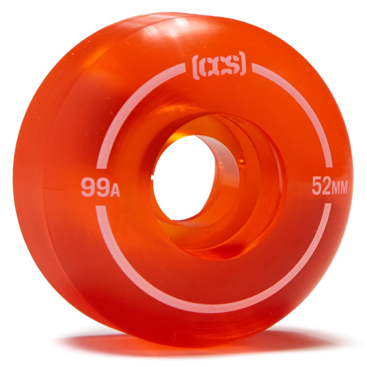 CCS Clear 99a Skateboard Wheels - Orange - 52mm image 1